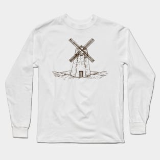 Black Windmill Long Sleeve T-Shirt